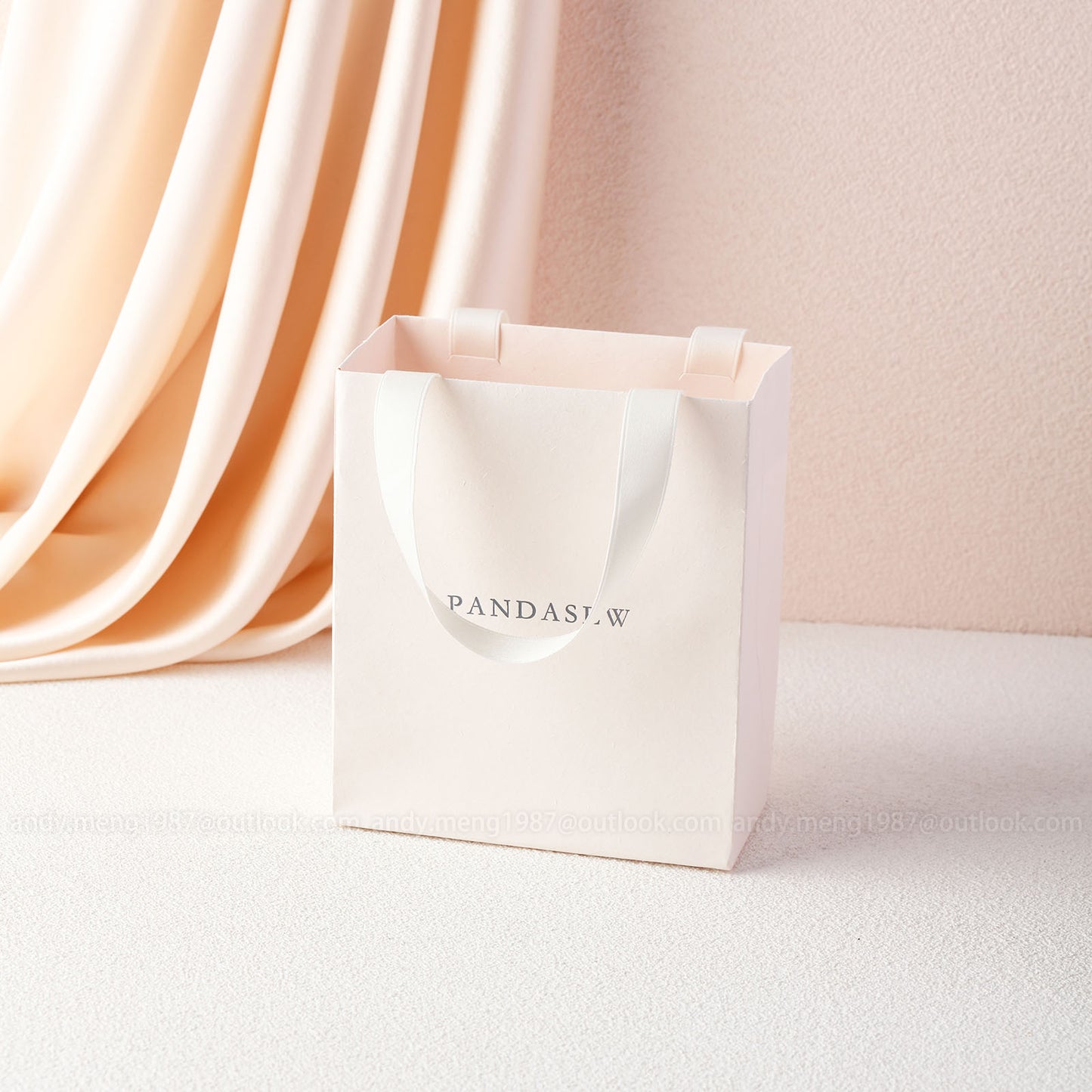 ivory paper bag 5x3x6inches