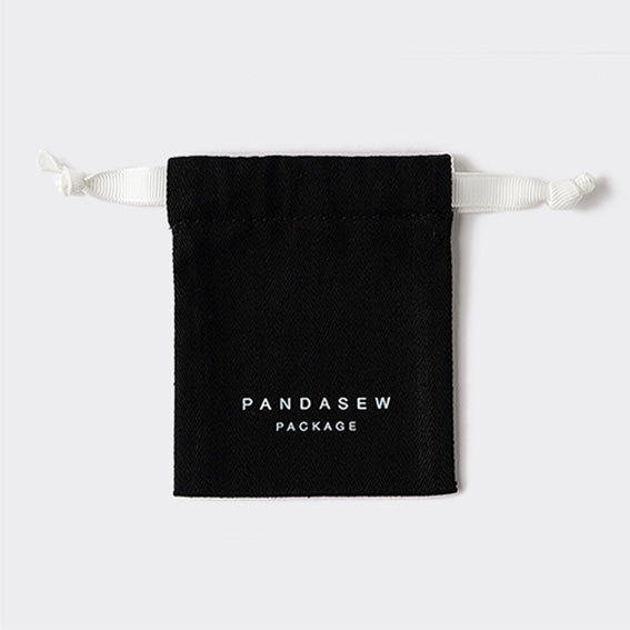 black cotton bag drawstring bag custom logo