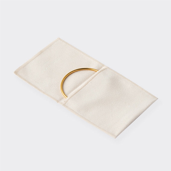 ivory velvet envelope bag custom logo