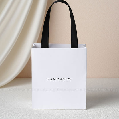 50pcs A1S Printed Paper bag with Logo Custom gift bag thank you wedding bag Style A STB-186