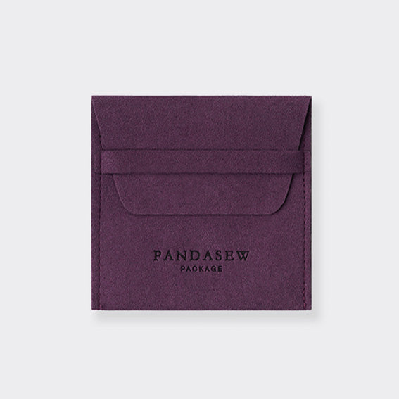 purple microfiber bag customize debossed logo