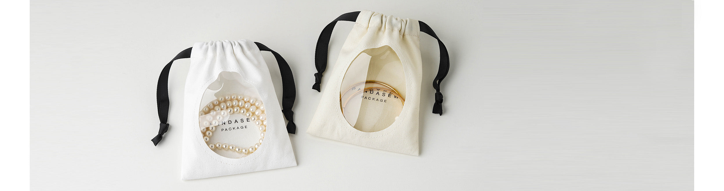 cotton canvas see-through bag