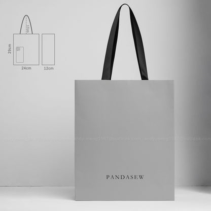 Gray Large Paper bag 24x29cm, kfrat package bag wholesale