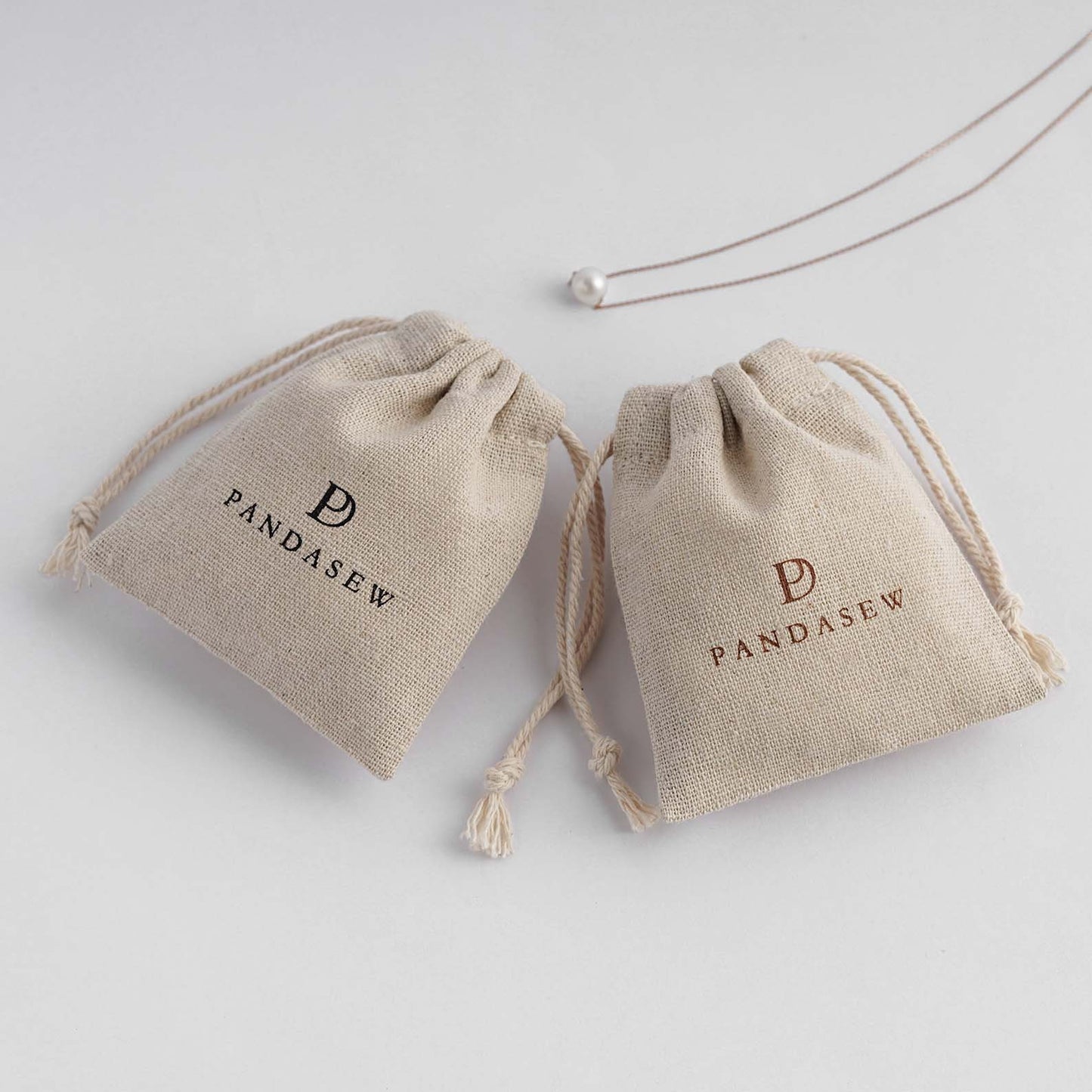 Linen drawstring pouch