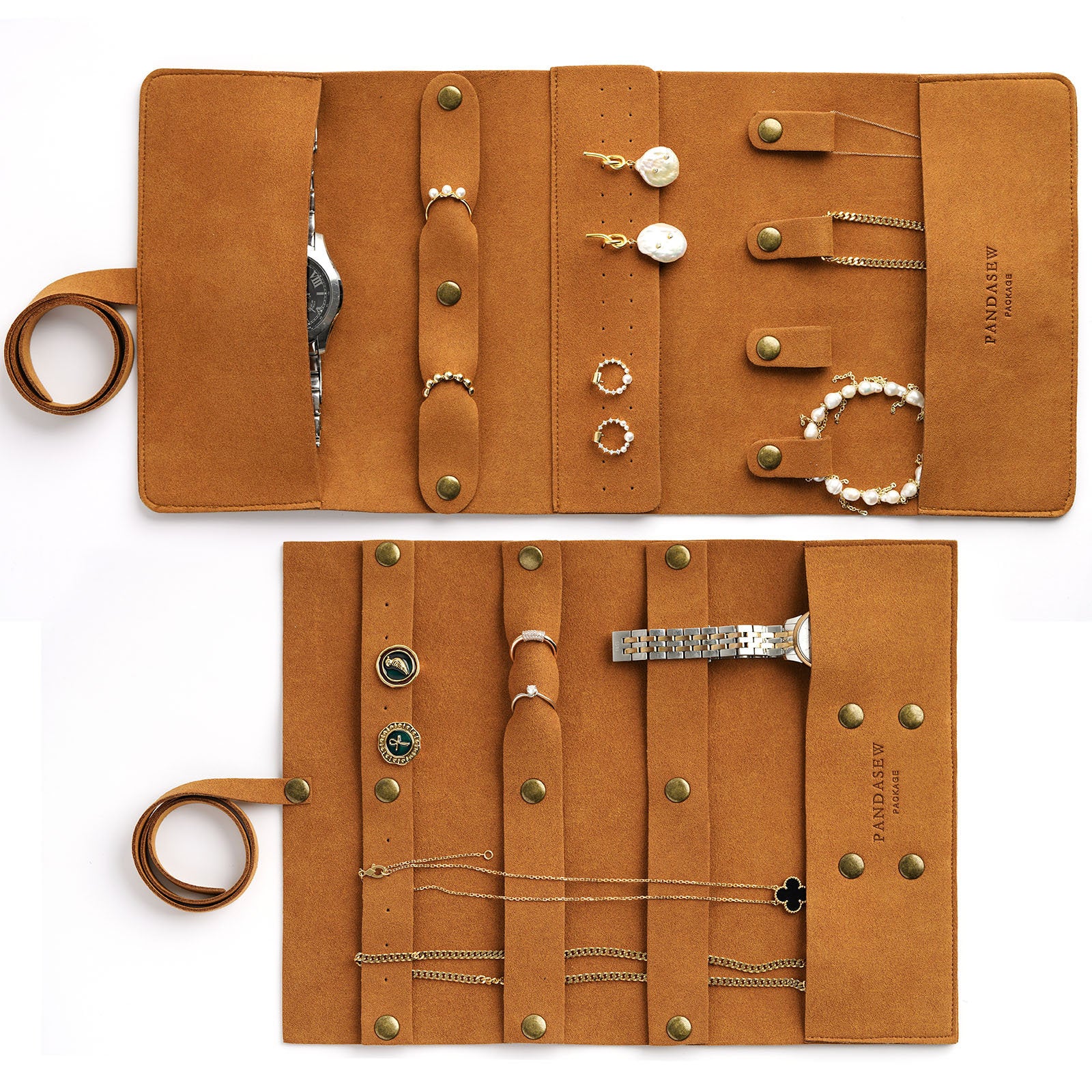 PU Leather Faux Suede Jewelry Pouches For Necklace, Bracelet, Ring, And  Watch Organization Drop Delivery Packaging Display Organizer ODY9 From  Ffshop2001, $0.87